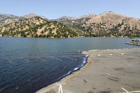 car plunged into the water of Lake Kaweah in California in the United States of Americaの写真素材