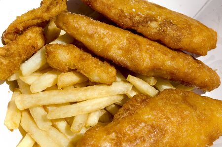 fish and chips in San Francisco in Americaの写真素材