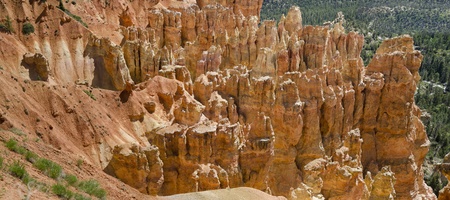 overview of Bryce Canyon National Park in Utah in the United States of Americaの写真素材