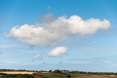 clouds in the sky of Penzance in Cornwallの写真素材