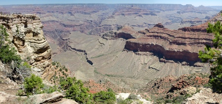 Overview of the Grand Canyon in Arizona in the United States of Americaの写真素材