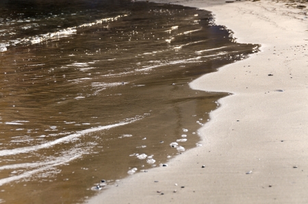 Sand and sea Sastri Levante to Genoaの写真素材