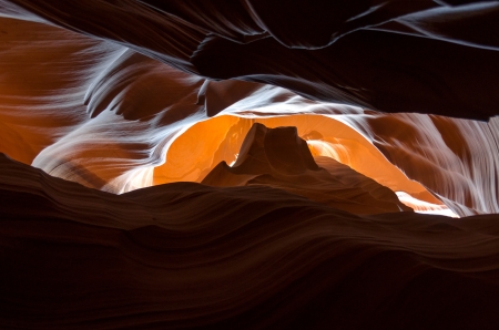 colors and shapes in the Antelope Canyon in Arizonaの写真素材