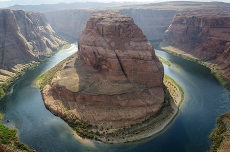 horseshoe bend in Arizona in the United States of Americaの写真素材