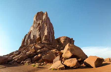 overview in Monument Valley in Utah in the United States of Americaの写真素材