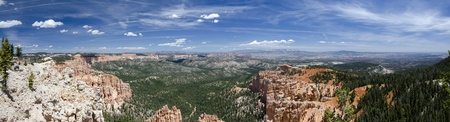 overview of Bryce Canyon National Park in Utah in the United States of Americaの写真素材