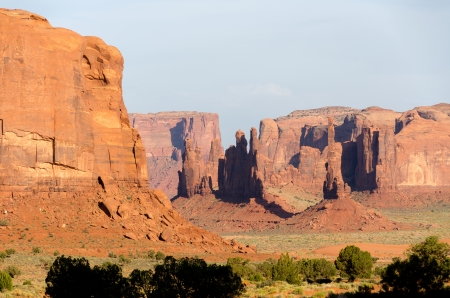 Monument Valley in Utah in the United States of Americaの写真素材