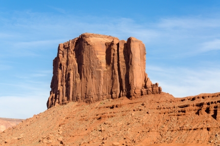 monolith in Monument Valley in Utahの写真素材
