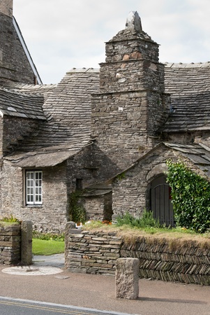 old post office in Tintagel in Cornwallのeditorial素材