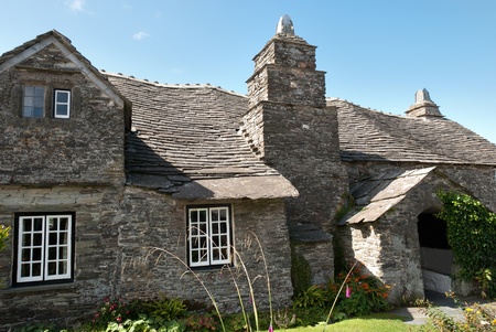 old post office in Tintagel in Cornwallのeditorial素材