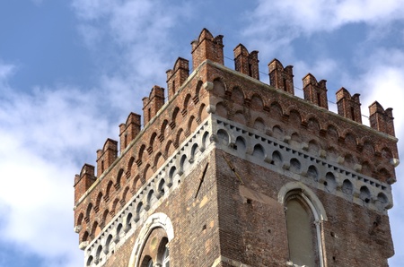 castle in the old city of Genoaのeditorial素材
