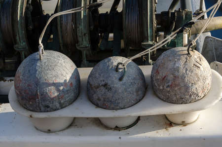 Heavy weights for fishing nets in Richmond in Vancouverの写真素材