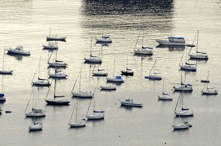boats on the sea in Rio de Janeiro in Brazilのeditorial素材