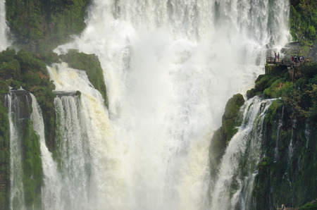 waterfall Iguacu Falls in Brazil and Argentinaの写真素材