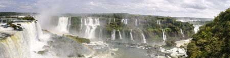 waterfall Iguacu Falls in Brazil and Argentinaの写真素材