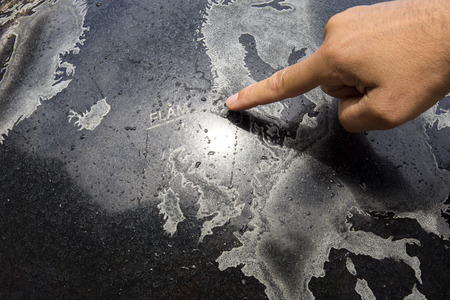 hands on the world in Flam in Norwayの写真素材