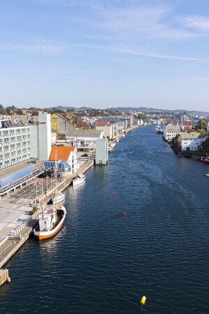 overview of Haugesund city in Norway