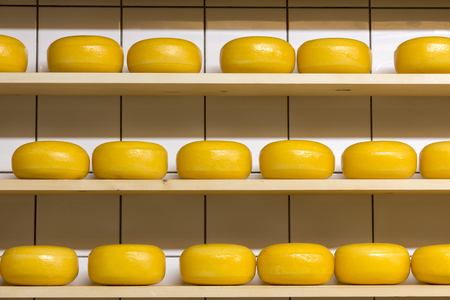 Dutch cheese shapes in the Netherlandsの写真素材