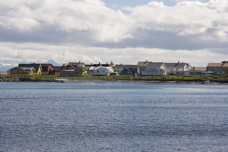 Overview at Andenes in Lofoten in Norwayの写真素材