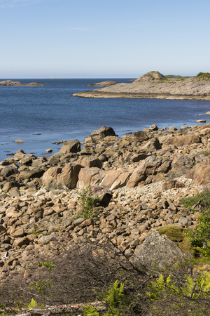 seaside landscape at the Lofoten in Norwayの写真素材