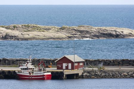 landscape in Reine village to the Lofoten islands in Norwayの写真素材
