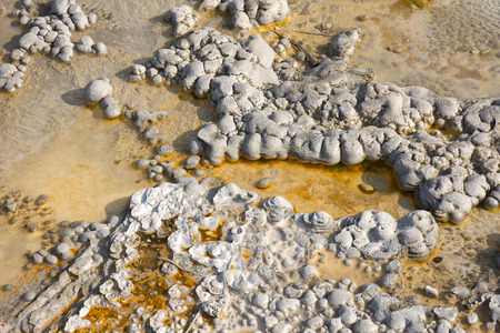 Geyserand hot spring in Yellowstone National Park in Wyoming