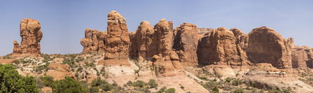 landscape in arches national park in the united states of america