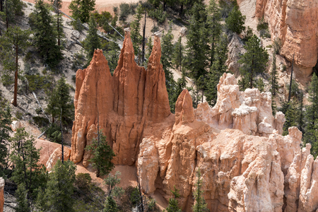 landscape on the bryce canyon in the united states of americaのeditorial素材