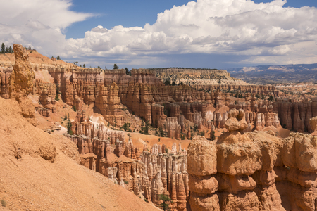 landscape on the bryce canyon in the united states of americaのeditorial素材