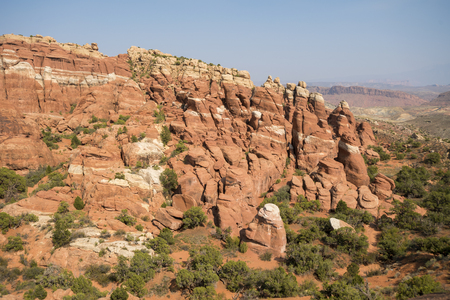 landscape on arches national park in the united states of americaのeditorial素材