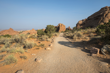 landscape on arches national park in the united states of americaのeditorial素材