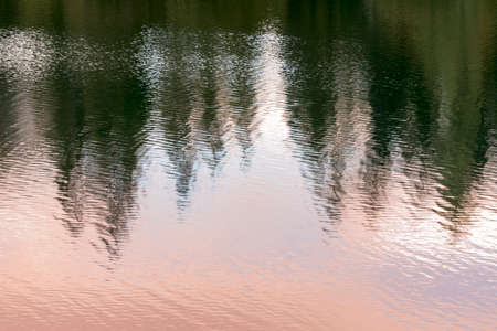 glimpses and details on Tovel Lake in Trentino Alto Adige in Italy