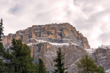 Panorama riding pass in Trentino Alto Adige in Italy