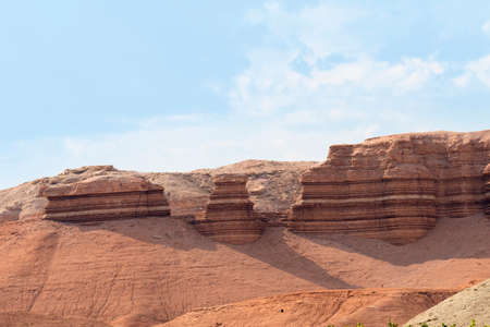 on the road Scenic Byway in Capitol Reef National Park in United States of Americaの写真素材