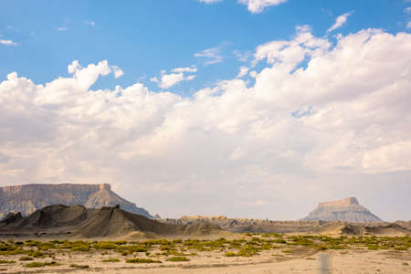 on the road Scenic Byway in Capitol Reef National Park in United States of Americaの写真素材