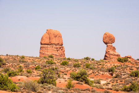 landscape on arches national park in the united states of america