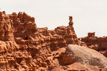landscape on the Goblin state park in the united states of americaの写真素材