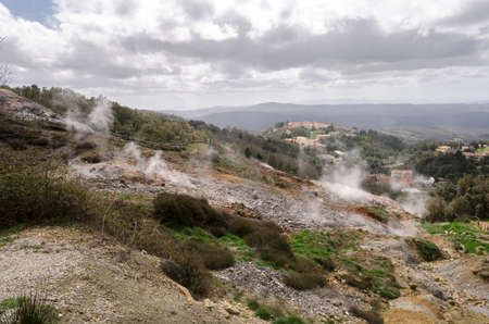 monterotondo landscapes in the countryside of Tuscany in Italyの写真素材
