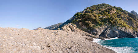 Punta Chiappa, stretch of coast on the Portofino promontory in Genoa in Liguria