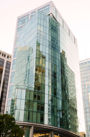 glass buildings and skyscrapers in vancouver, Canadaのeditorial素材