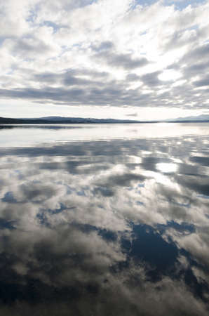 sunrise in Yellowstone lake in Yellowstone National Park in Wyoming
