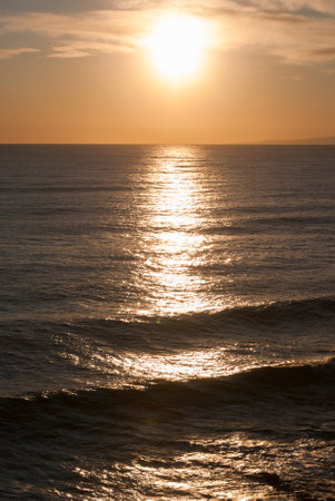 seascape on the coast of Boccadasse in Genoa in Liguriaの写真素材