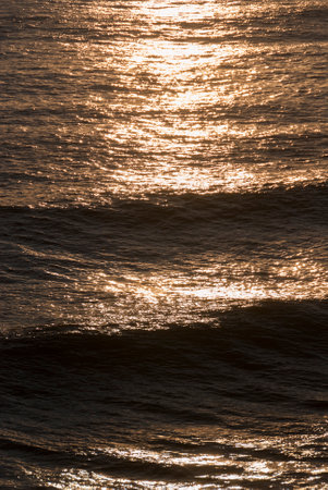 seascape on the coast of Boccadasse in Genoa in Liguriaの写真素材