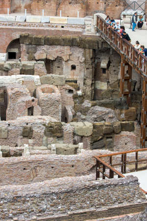 views and details of the colosseum monument in Rome in Italyのeditorial素材