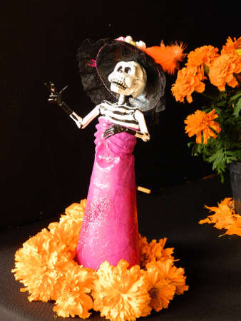 mexican tradition offering for deathの写真素材