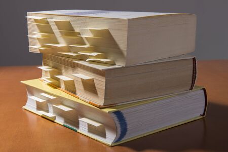 books on the table