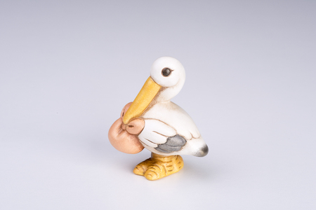 statuette of a storkの写真素材