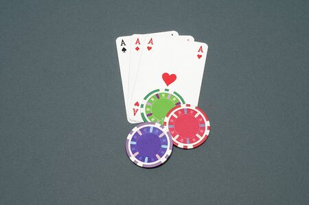 poker cards and chips