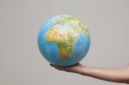 the world into a hand