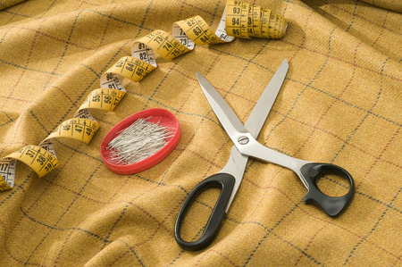fabric and tape measure